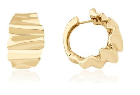 Altın İtalyan Tasarım Küpe