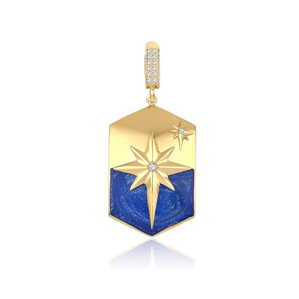 Altın Kutup Yıldızı Kolye Ucu Charm