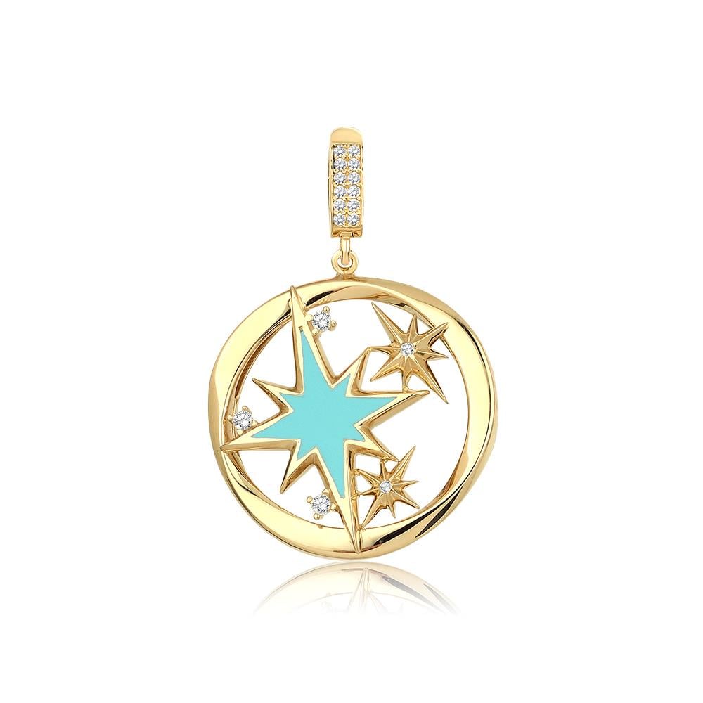 Altın Tasarım Kolye Ucu Charm