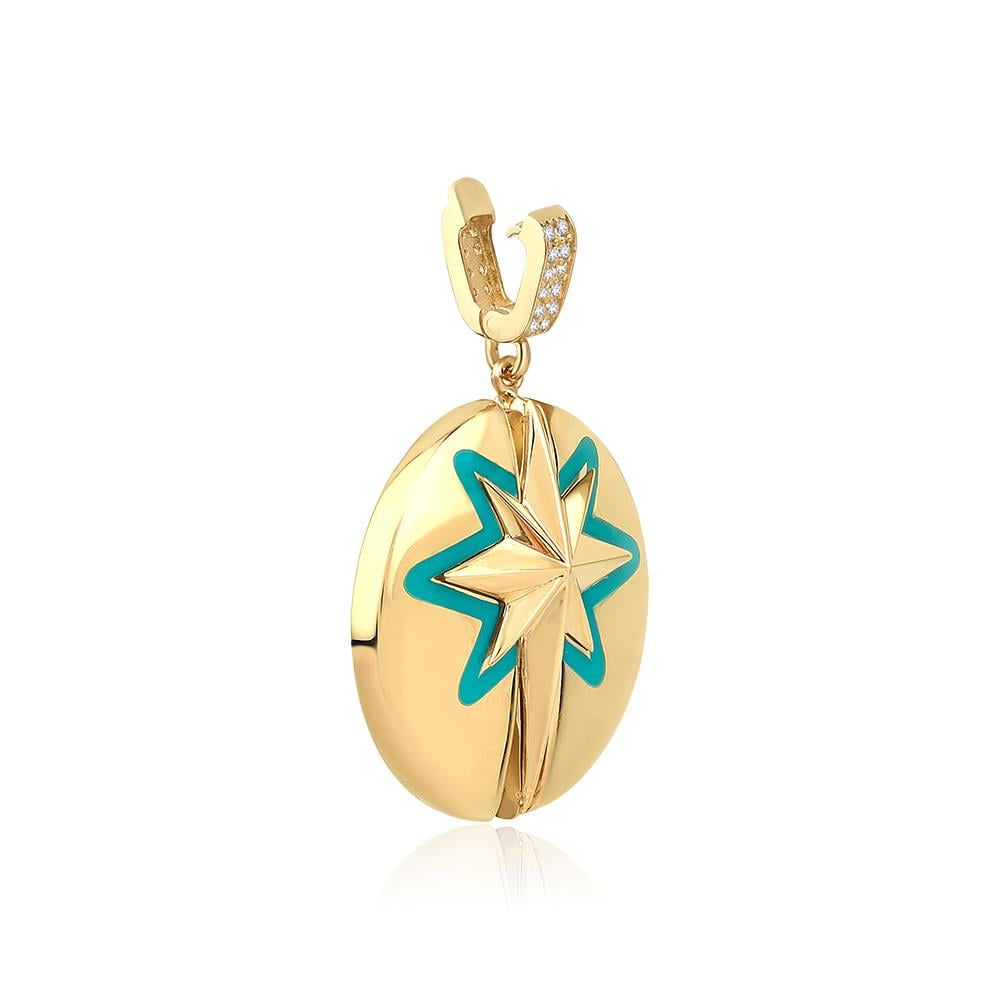 Altın Tasarım Kolye Ucu Charm