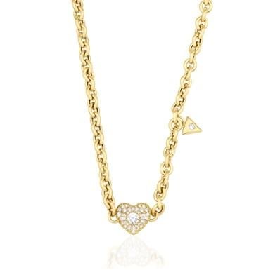 Gxö Koleksiyonu Kalpli Altın Choker Kolye